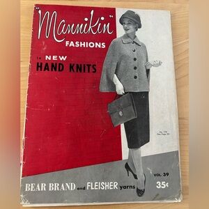 1957 knitting book. 23 pages. Great vintage item. Get out your needles!
